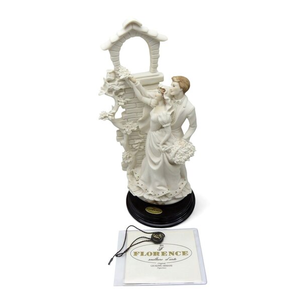 Florence GIUSEPPE ARMANI Wedding Figurine 0201F Love In Bloom 1992 Italy Vintage - Picture 2 of 12